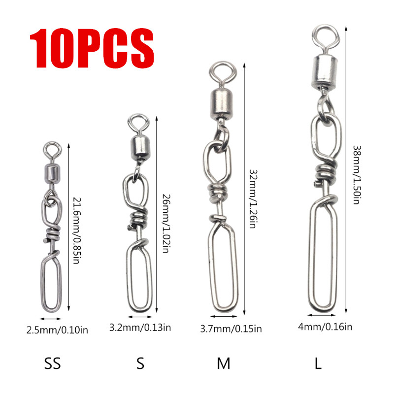 Fishing Lure Kit - Упаковка из 20 высокопрочных роликовых защелок