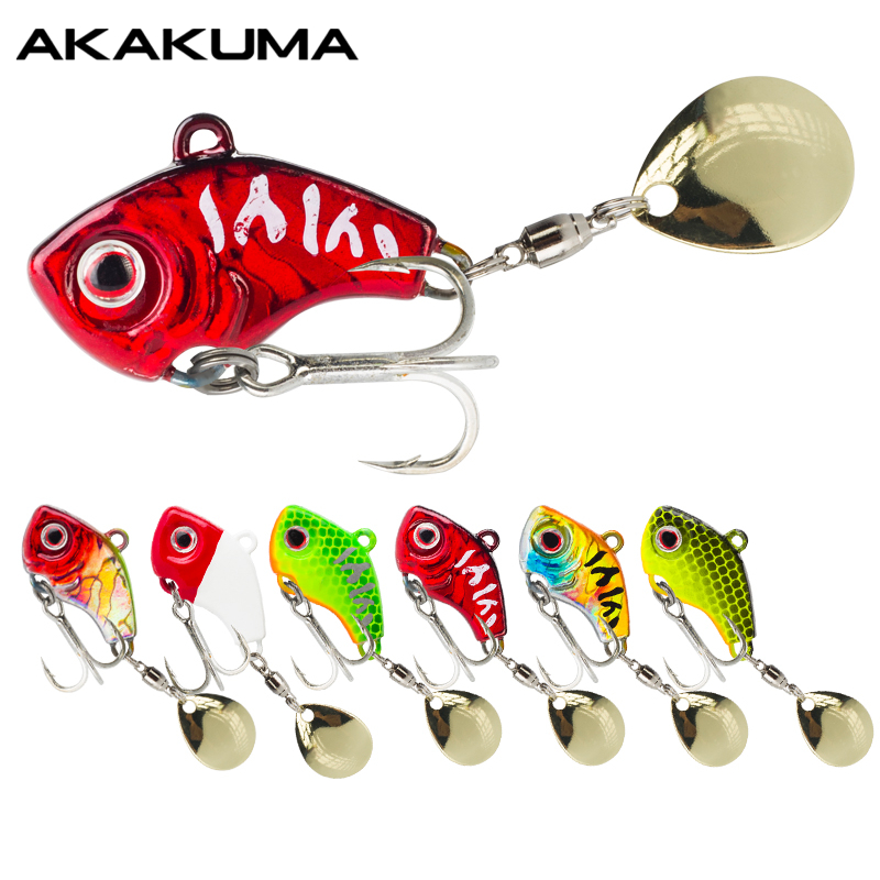 Fishing Lure Crankbait - Набор из 6 вращающихся металлических виб-приманок
