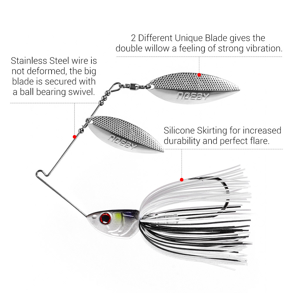 Noeby Spinnerbait 10,5 г 14 г  – обзор и цена Fishing Lure Spinnerbait