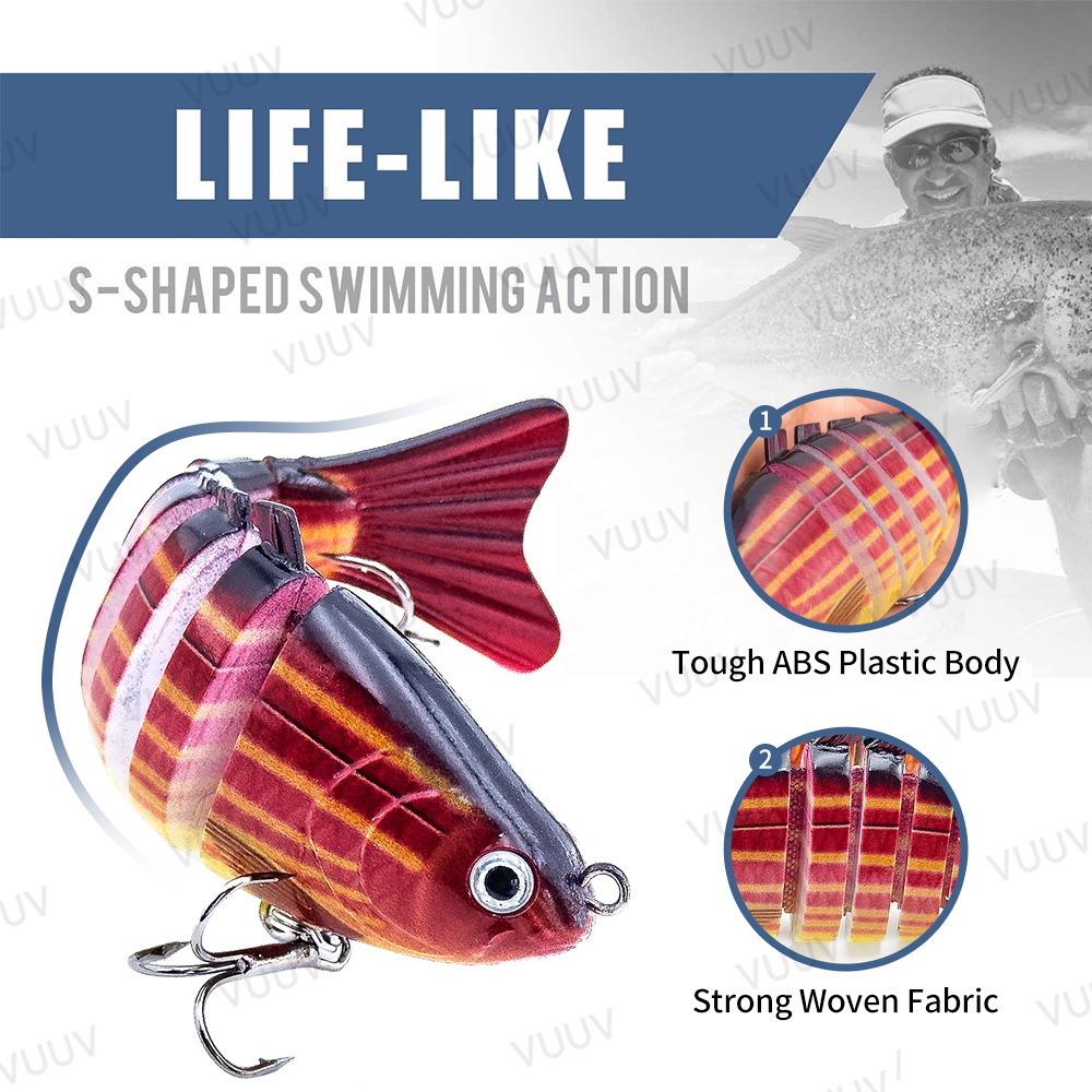 10 шт. многосоставных сегменти – обзор и цена Fishing Lure Popper
