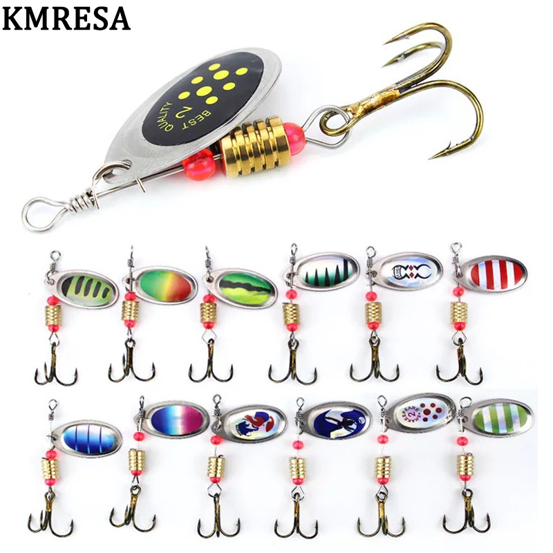 1 шт., вращающаяся металлическ – обзор и цена Fishing Lure Crankbait