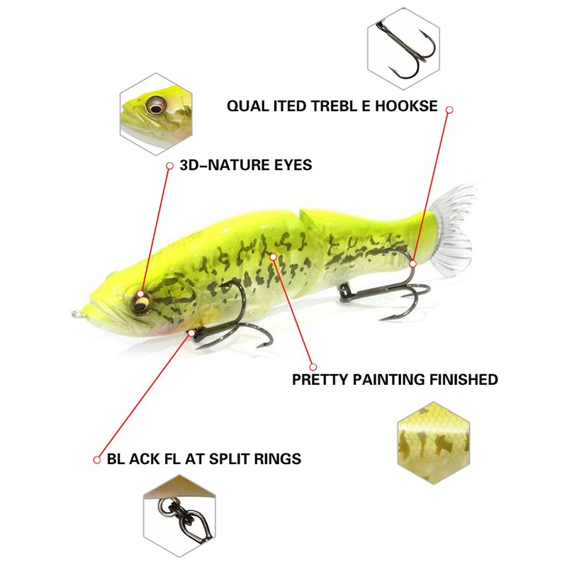 Воблер-приманка Swimbait 135 м – обзор и цена Fishing Lure Jerkbait