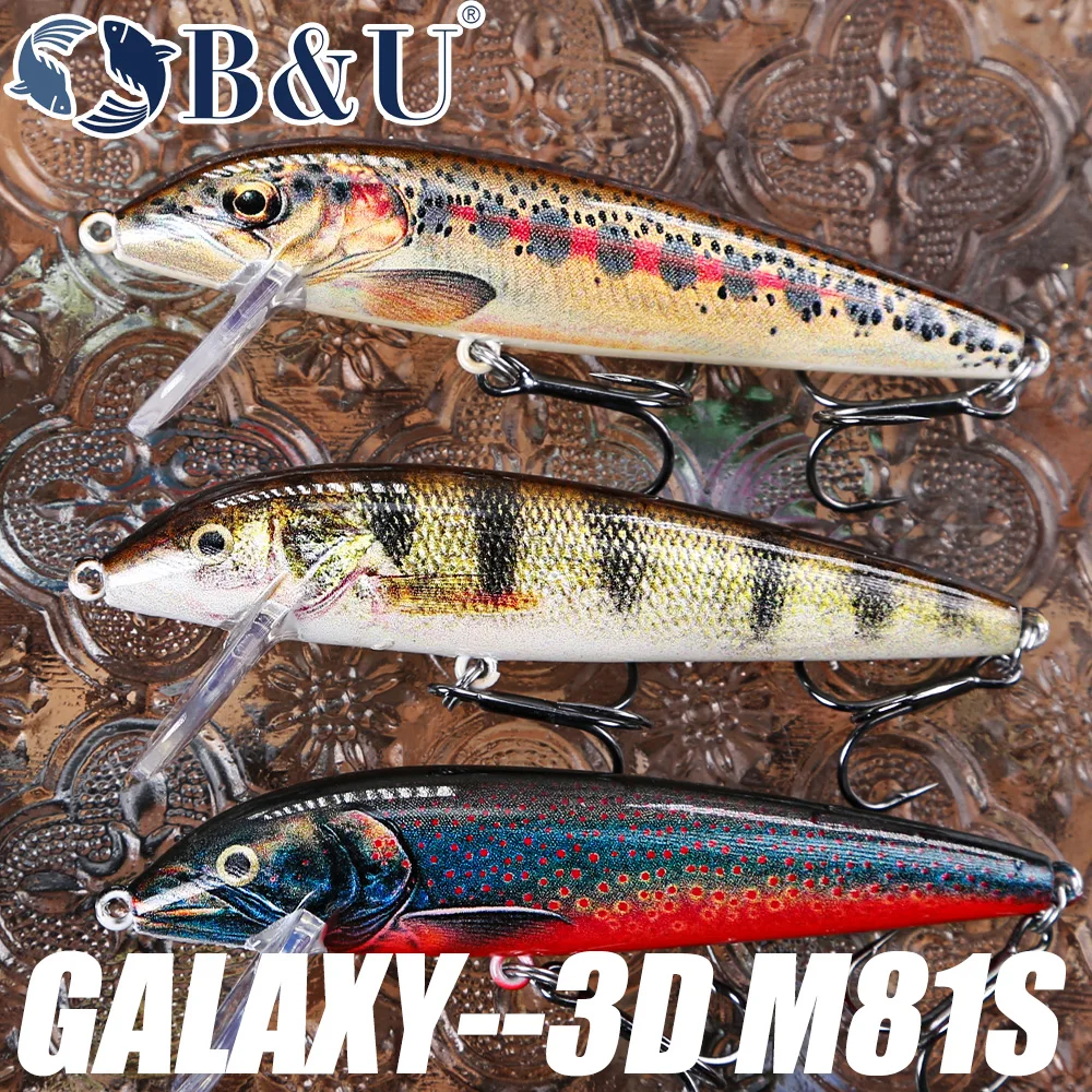 B & U 80 мм тонущая рыболовная – обзор и цена Fishing Lure Jerkbait