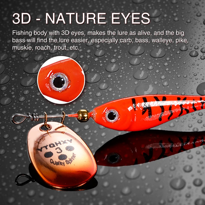 1/2/3 шт. Вращающаяся металлич – обзор и цена Fishing Lure Spinnerbait